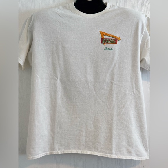 IN-N-OUT Burger Texas White Mens Short Sleeve Tee Size XL - Picture 1 of 6